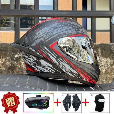 Certification — Motosiklet kaskı (dəbilqə) - red-explosion-field-aurora-silver-night-vision-capable-y10-soft-microphone-comes-with-clear-lens-s