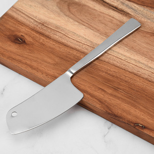 Stainless Steel Solid Handle Cheese Knife Cutter Butter Knife Cheese Knife Cheese Tool Kitchen Knife Cross-Border Hot Selling
