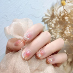 X244穿戴甲美甲甲片批發小燈泡溫精靈可拆卸指甲貼片防水手工封層