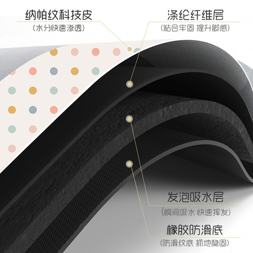 波点滚筒洗衣机罩套防晒防尘盖巾家用冰箱盖布吸水可擦免洗垫子