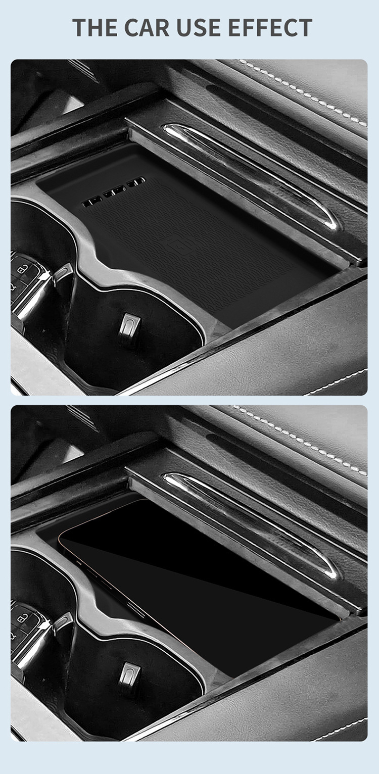 Suitable for 22-25 Models of Chery Omoda C5 Central Control Wireless Charging Silicone Anti-Slip Mat Car Modification Products