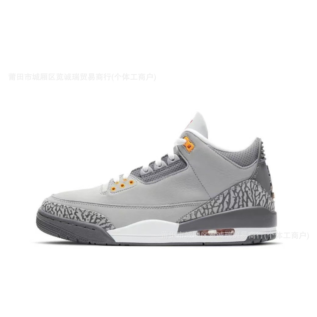 Comercio exterior Putian zapatos aj3 zapatos de baloncesto Fujiwara Hao North Carolina zapatos de cemento azul y blanco para hombres y mujeres zapatos de carrera de suela gruesa