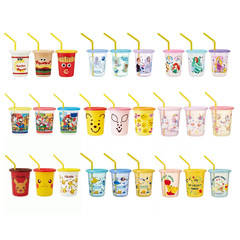 Made in Japan, originally imported skater children's cartoon dinosaur princess party plastic sippy cups, three packs