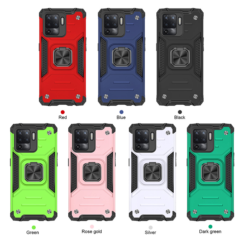 Kemeng Armor Is Suitable for Oppo Reno5-F Mobile Phone Case, Anti-Fall Ring Car Mobile Phone Case, New Factory Model