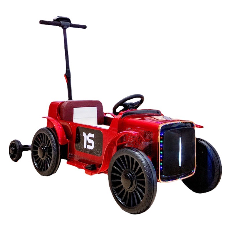 Coche eléctrico para niños coche de padres e hijos coche interactivo coche de cuatro ruedas coche de música coche de juguete puede sentarse control remoto auto-conducción