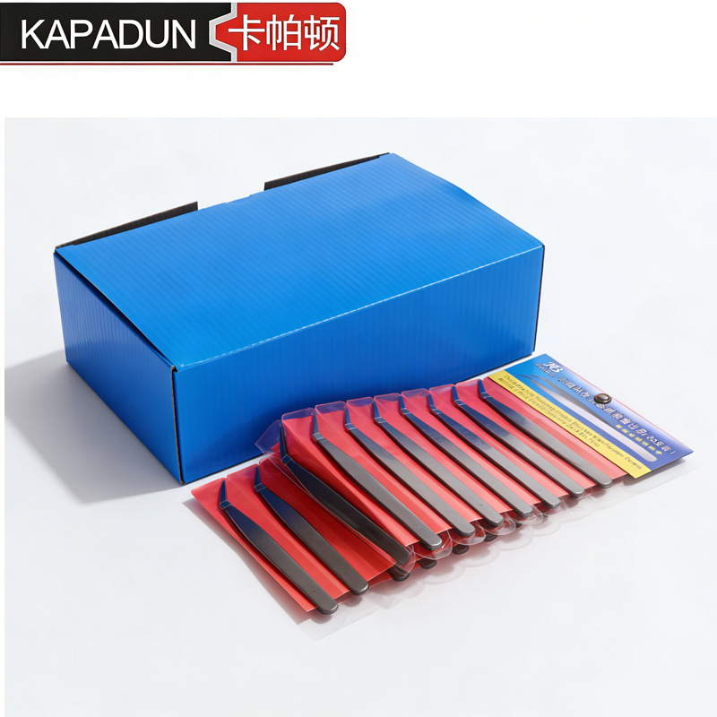 现货批发浩彬12.5mm镊子尖头弯镊子加厚直镊子不锈钢弯头镊子