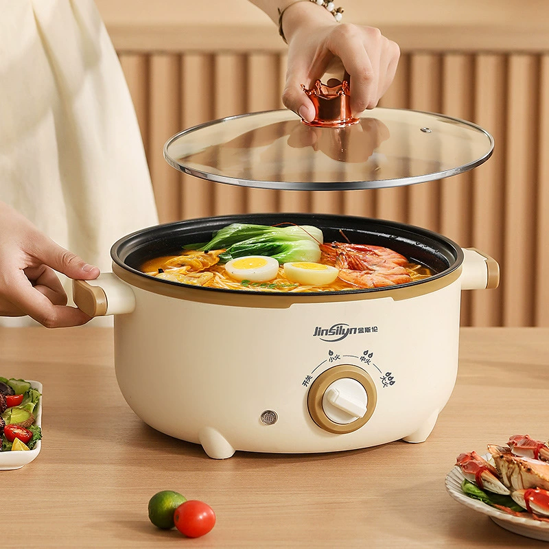 Электрический многофункциональный чайник-горшок для дома, кипятить noodles, маленькая кастрюля, жаркое, приготовление
