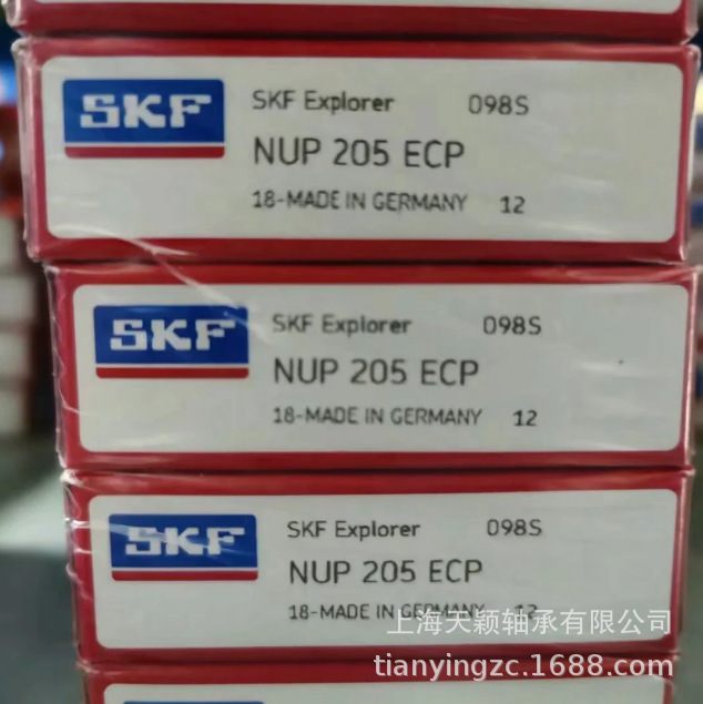 SKF轴承 SKF NUP205 NUP205ECP NUP205ECM 带垫片圆柱滚子轴承