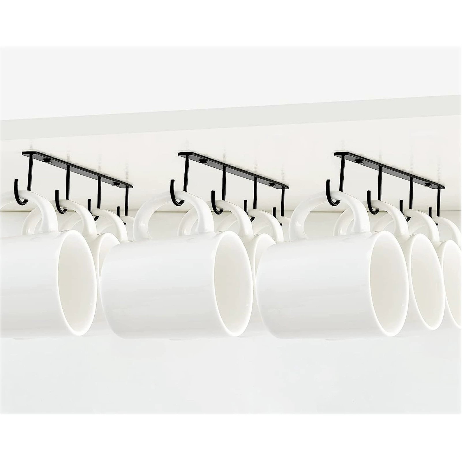 Простой кухонный подстаканник Подвесной подстаканник Держатель для кружки Подвесной винный шкаф Перевернутая полка для кофейной чашки Трансграничная Amazon