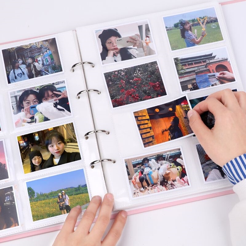 Photo Album Commemorative Book 3inch 5inch 6inch 7inch Family Photo Mixed Album Storage Book Large Capacity Collection Album