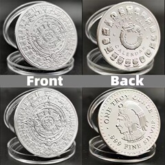 メーカーはメキシコのマヤ記念貨幣の空白の金銀貨の硬貨を供給して、外国貿易の贈り物をプレゼントします。