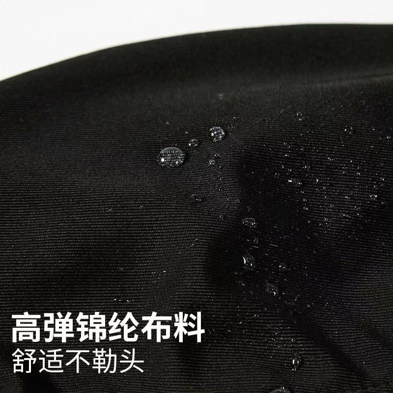 Gorro de natación al por mayor Gorro de natación de tela unisex Gorro de natación de secado rápido con estampado de aguas termales para niños adultos