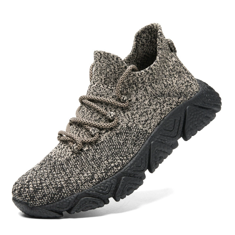 Летняя мужская обувь, повседневные кроссовки, легкая обувь для внешней торговли, Мужская модная обувь с попкорном и мягкой подкладкой, Универсальные мужские туфли из плетеного материала Flying Woven