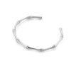 Steel bamboo bracelet