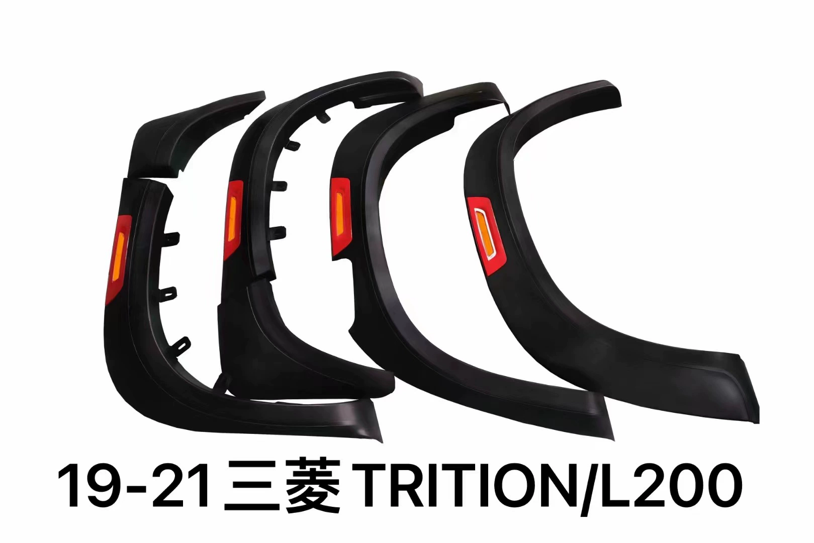 Подходит для модификации бровей колеса пикапа Mitsubishi TRITON L200 2019 +-2021 с отражателем света для защиты от столкновений колес бровей