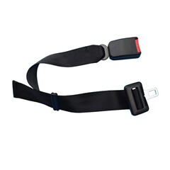 New children's car seat safety belt with extendable strap, two-point polyester safety belt, welded locking tongue with large adjustable extension