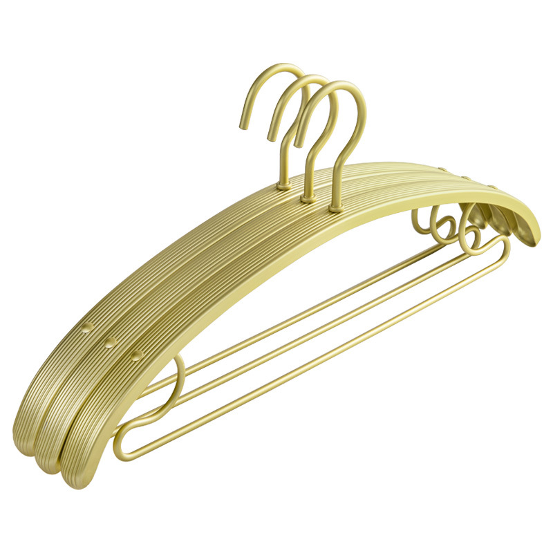 Engrosamiento sin costuras antideslizante balcón interior percha de ropa de aleación de aluminio percha de ropa de metal de alta calidad percha al por mayor