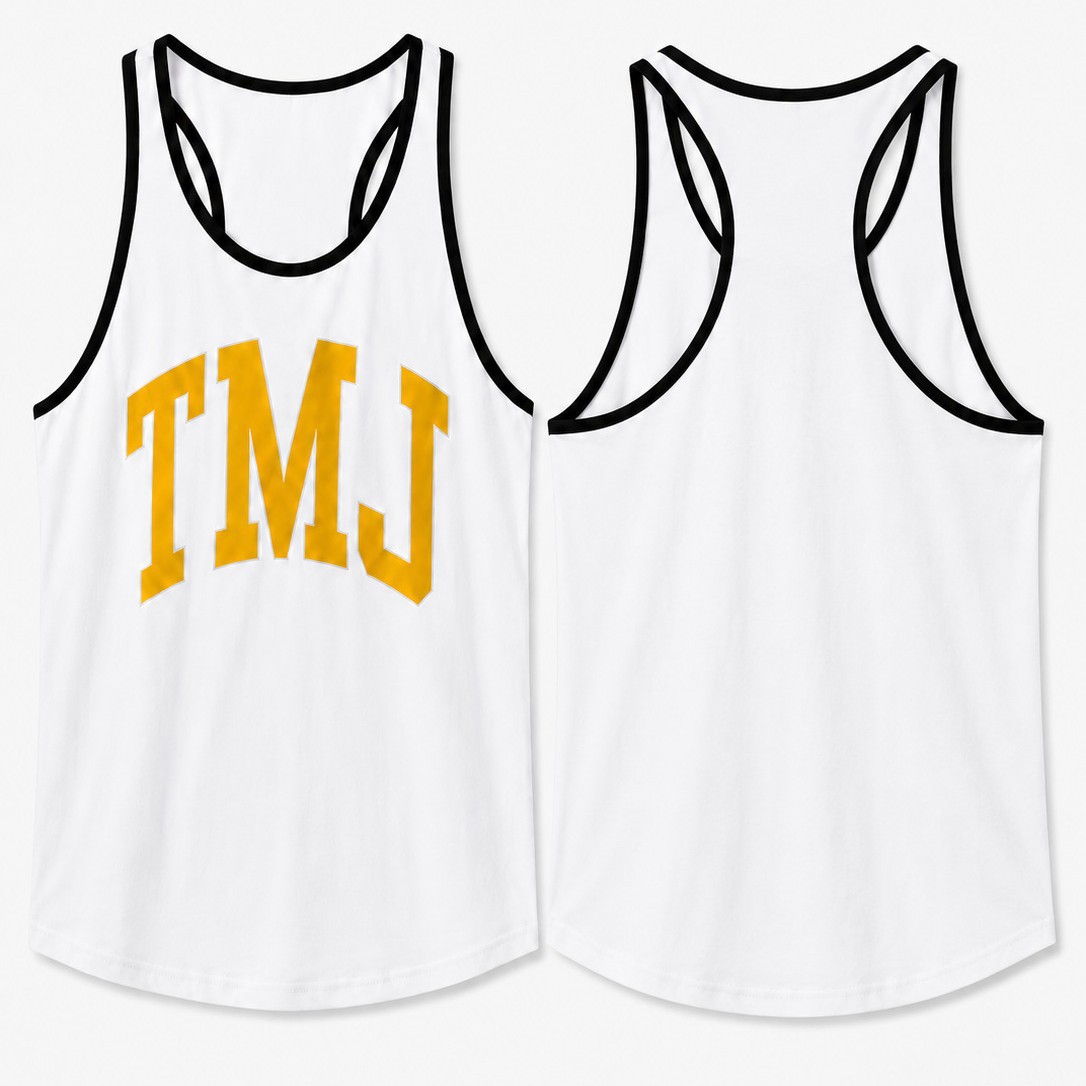 European and American trendy plus-size retro sports elastic quick-dry color-blocking versatile loose TMG fitness training tank top for men