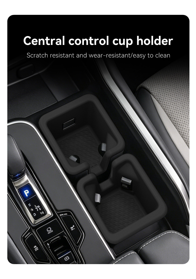 Suitable for 24-26 Lexus TX350 500H center console cup holder protective anti-slip mat car modification