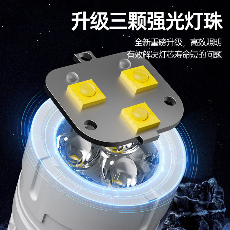 Lintera portátil al aire libre iluminación ultra brillante lámpara de bolígrafo de metal ligera mini bolsillo de carga linterna de emergencia