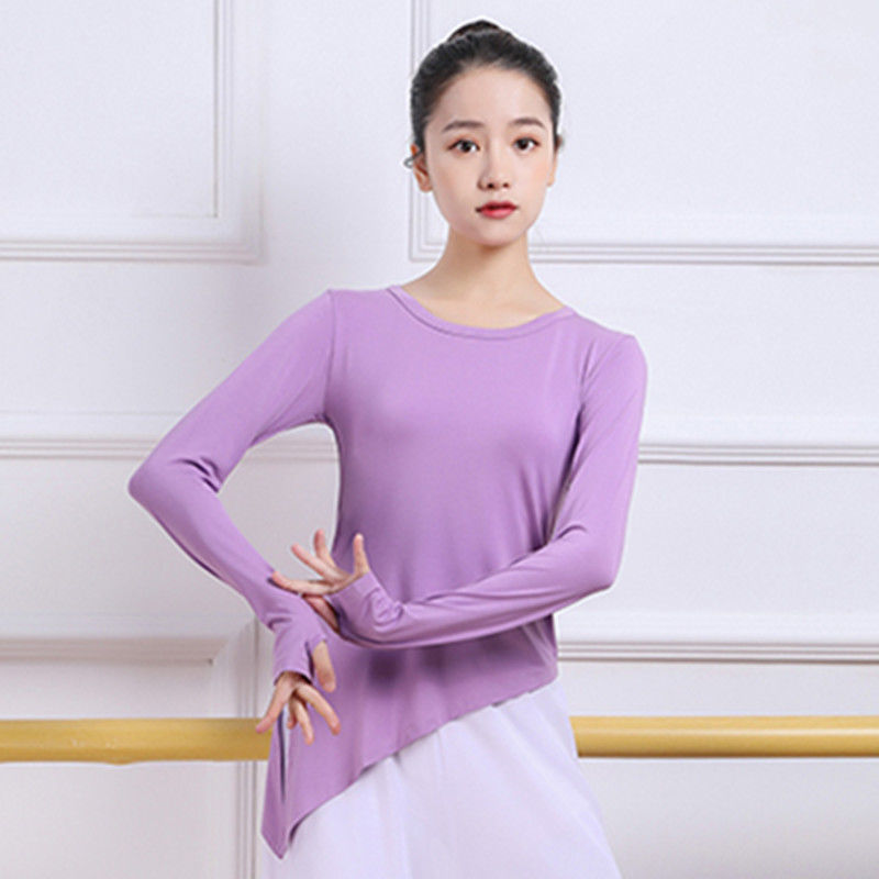 Primavera y verano ropa de danza de entrenamiento de mujeres camisas de mangas cortas forma de danza clásica pantalones de piernas largas fábrica de comercio al por mayor