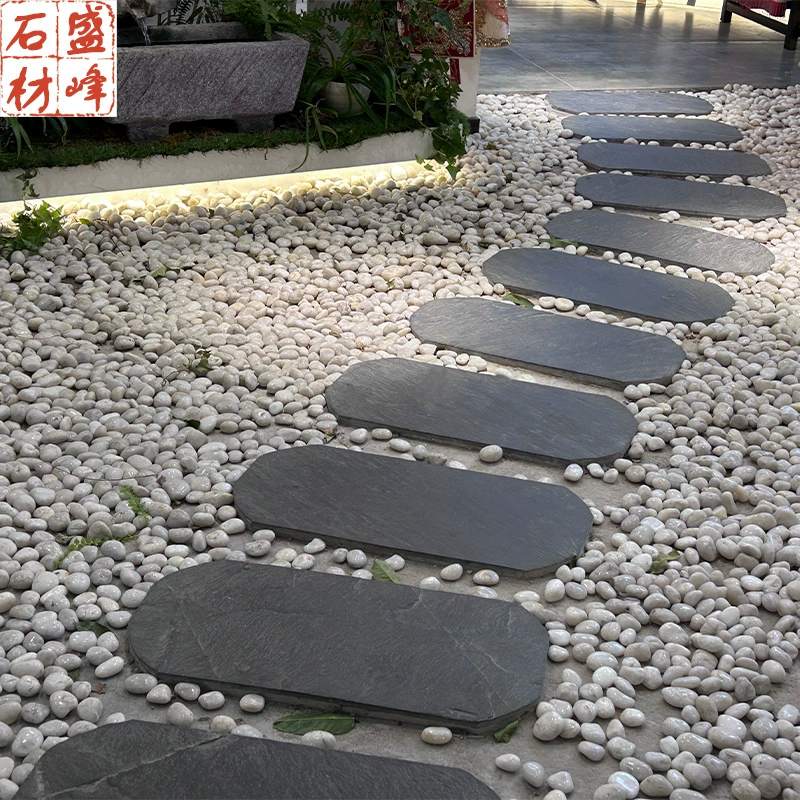 Синие каменные садовые дорожки, нерегулярные каменные плиты для мощения, декоративные садовые дорожки для газона, уличные каменные плиты для дорожек.