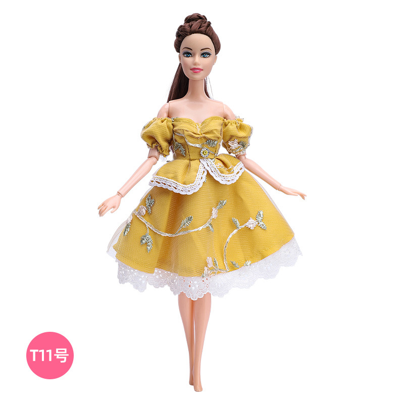 30cm Barbie muñeca ropa traje moda vestido princesa vestido encaje vestido niñas juguetes transfronterizos nuevo