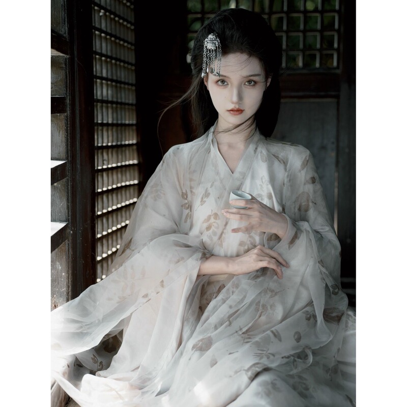 Cool and Understated Hanfu for Women, Adult Ancient Style Jin-Style Ruqun, Wei-Jin Style Straight Hem Tie-Dye Ancient Costume for Spring and Summer, Other Brands Cool and Understated Hanfu for Women, Adult Ancient Style Jin-Style Ruqun, Wei-Jin Style Straight Hem Tie-Dye Ancient Costume for Spring and Summer, Other Brands