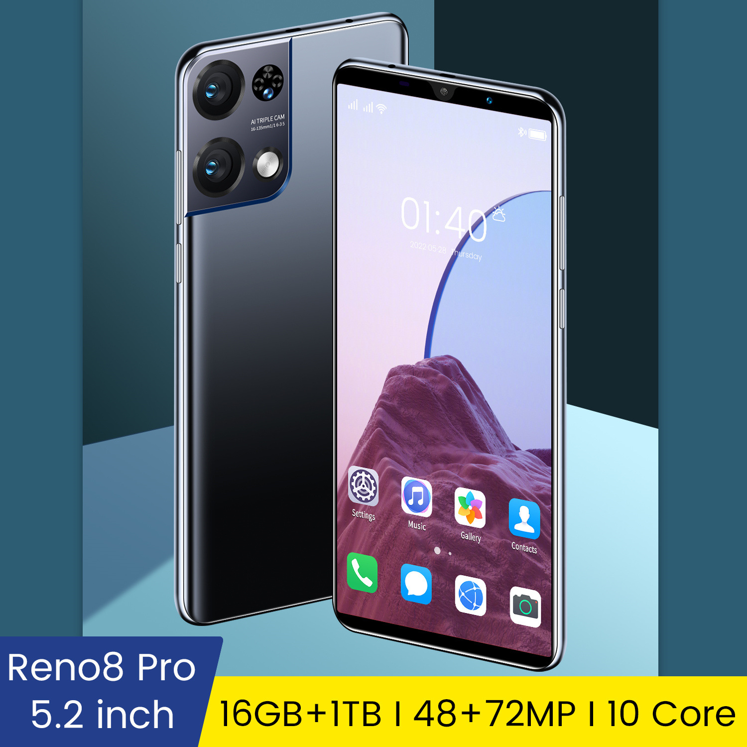 新款专供厂家批发新款Reno8 Pro低价智能手机512+4外贸手机批发
