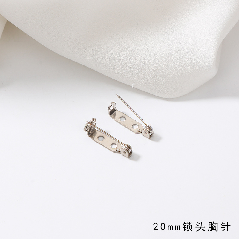 ピンの安全針の胸の花の底のボタンの針はロックの頭のネクタイのブローチの手作りのdiyの毛の服のボタンの部品の材料を持ちます。