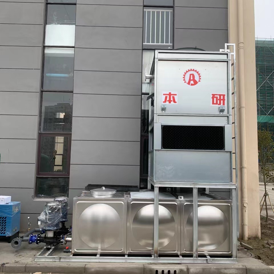冷却塔 反应电炉配套钢板凉水塔 静音风机价格优惠 全国可发