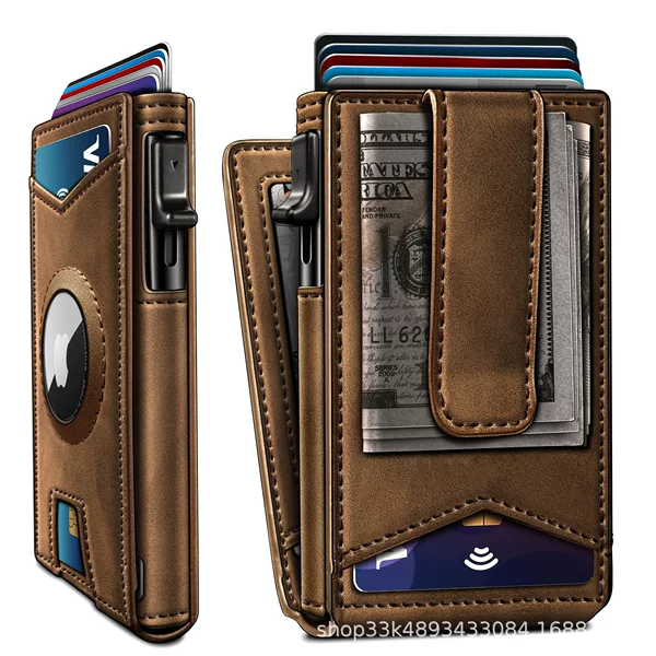 Metal Card Holder for Men, Rfid Anti-Theft, European and American Style, Aluminum Alloy Card Holder for Amazon