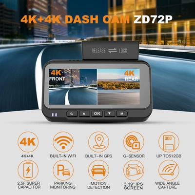 Cardvrcam Front and Rear Driving recorder