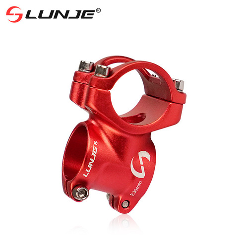 LUNJE Mountain Bike Short Handlebar Rise, Downhill Hollow Bar Tube 31.8/25.4*35mm Bicycle Accessories Wholesale