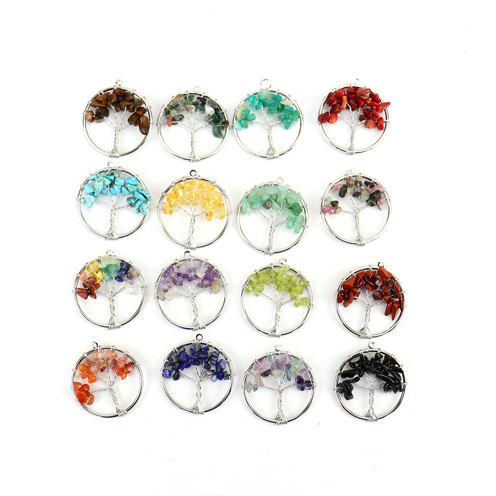 Simple Style Lucky Tree Natural Stone Agate Wholesale Pendants display picture 5