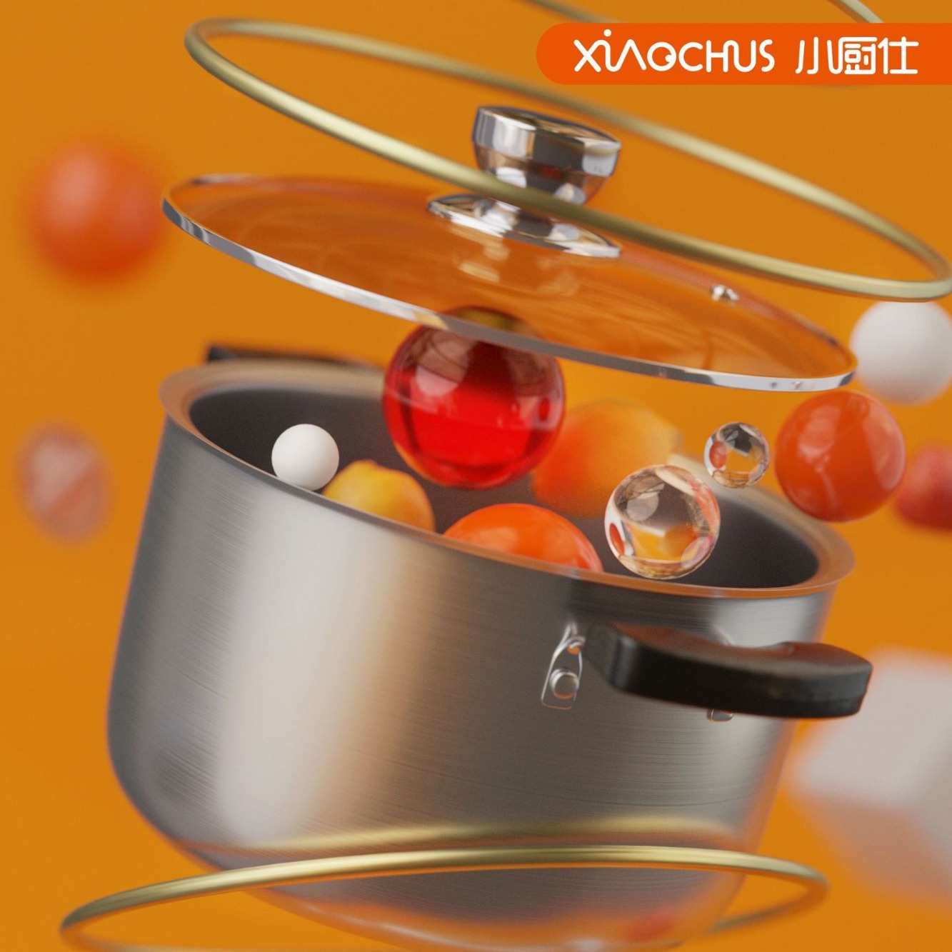 小厨仕不锈钢御尚汤锅韩式双柄家用电磁炉汤锅礼品广告活动促销