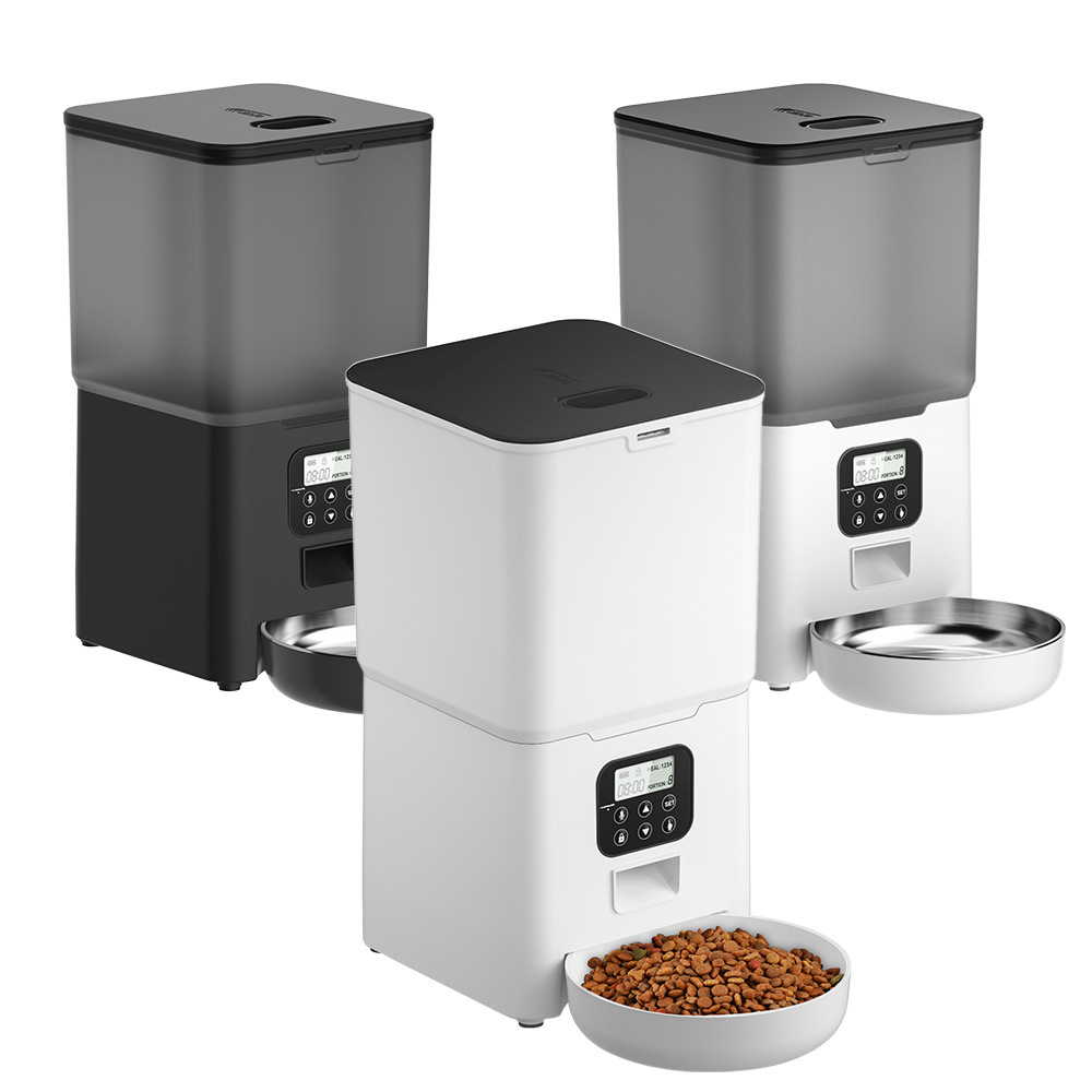 Alimentador automático inteligente para mascotas de 6L con control WIFI temporizado y a prueba de humedad