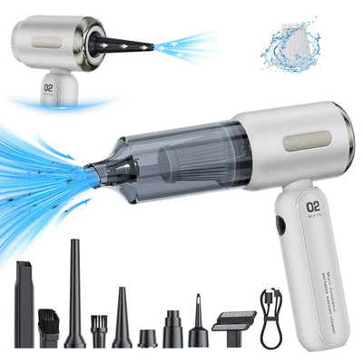 Brushless Car Vacuum Cleaner with Strong Suction Power, Small Size, Wireless, Suitable for Car and Home Use, Handheld, Blowing and Suction Integrated
