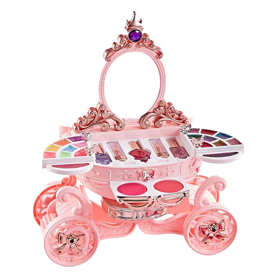 Cross-border children's cosmetics play house makeup toys little princess pumpkin car suit source manufacturers wholesale generation