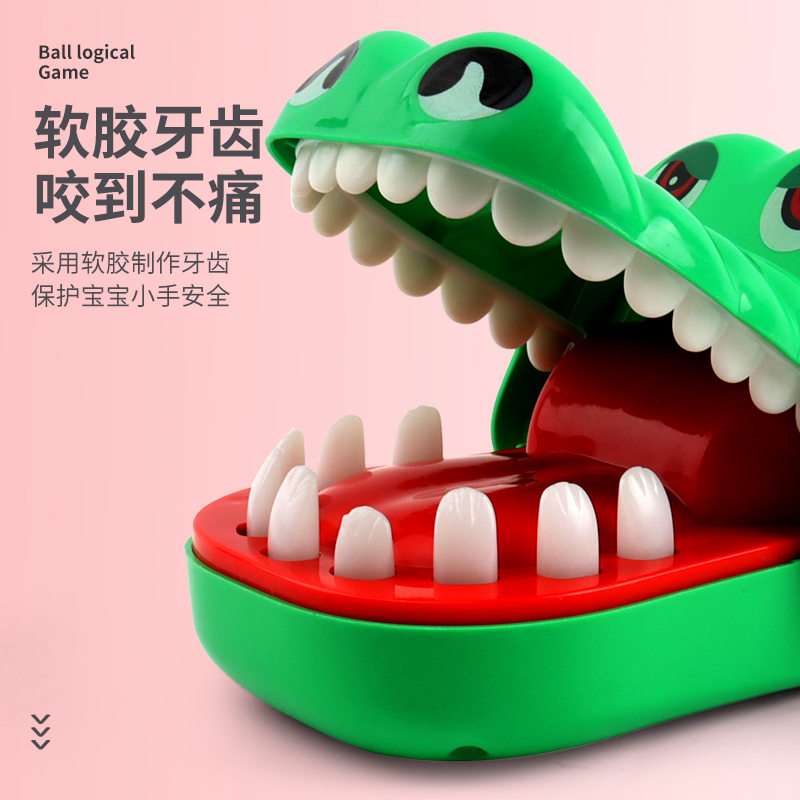 Free Shipping for Children's Finger-Biting Crocodile, Dinosaur, Tooth-Pulling Shark Prank Stress-Relief Toys