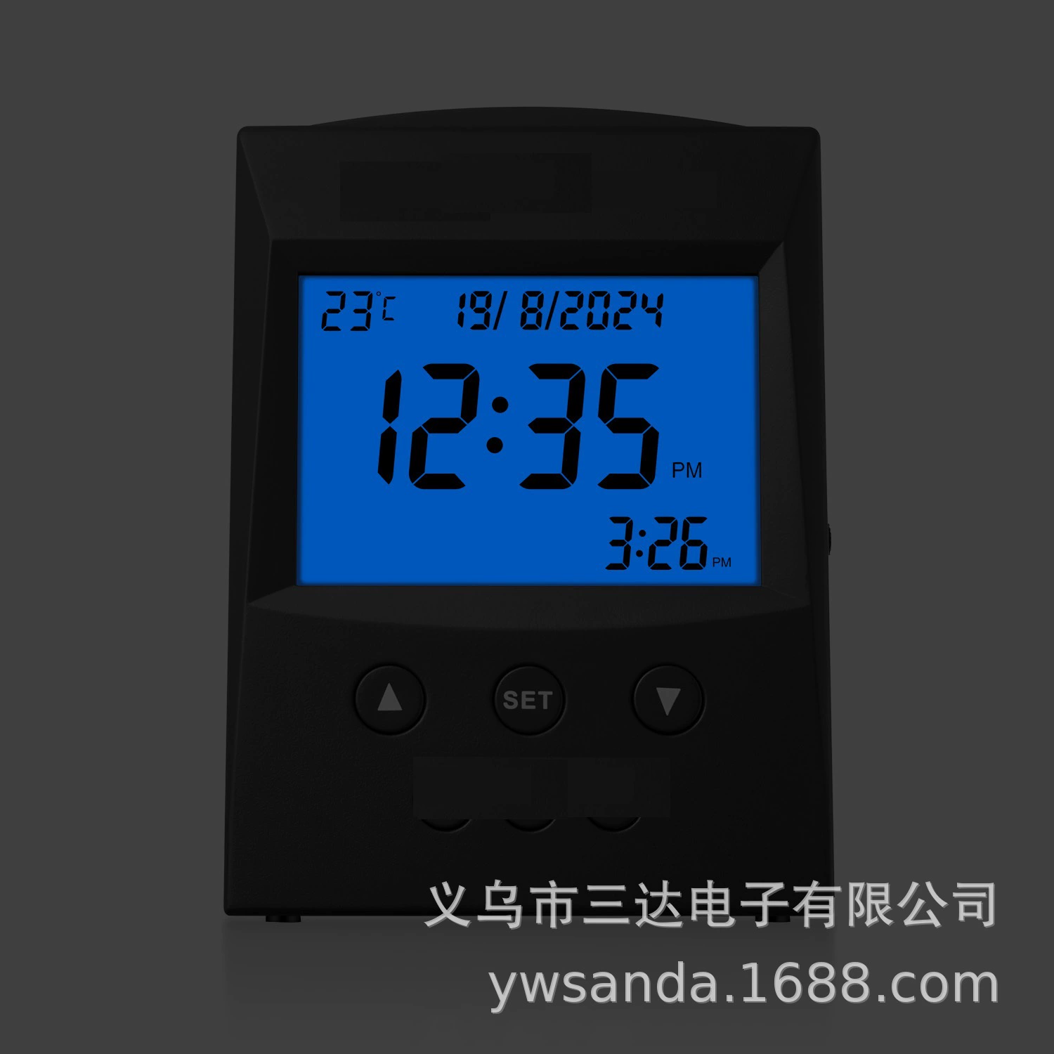 ФАЖ-103 # Черный настольный аккумулятор с одинаковым экраном, USB, двойного назначения, внешняя торговля, вечный календарь, производитель электронных часов