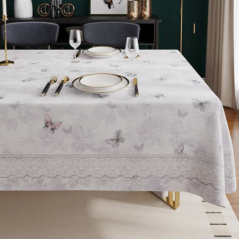 Mantel para Mesa de Comedor y Centro de PVC Impermeable, Resistente al Aceite y al Calor