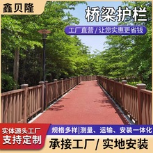 定制桥梁防撞护栏天桥湖边河道栏杆景观灯光加厚河道护栏实体厂家