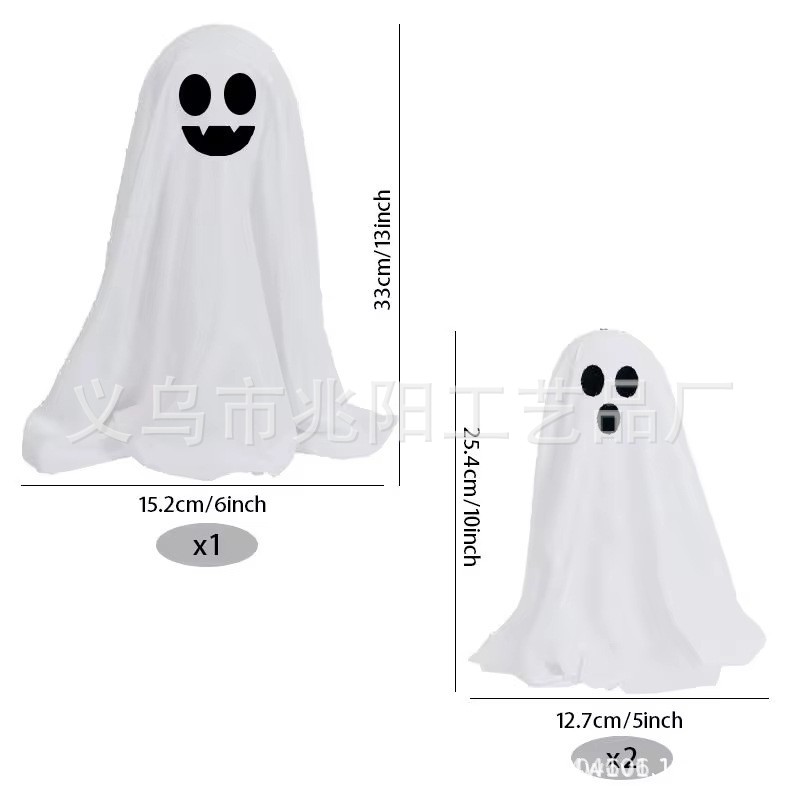 Nuevos productos transfronterizos Decoración de Halloween Decoración de Halloween fantasma y operación de batería de luz ensamble Paquete de Halloween fantasma