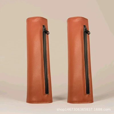 Seat belt shoulder pad Cover Protection Anti-Leb - mocha-brown-pair