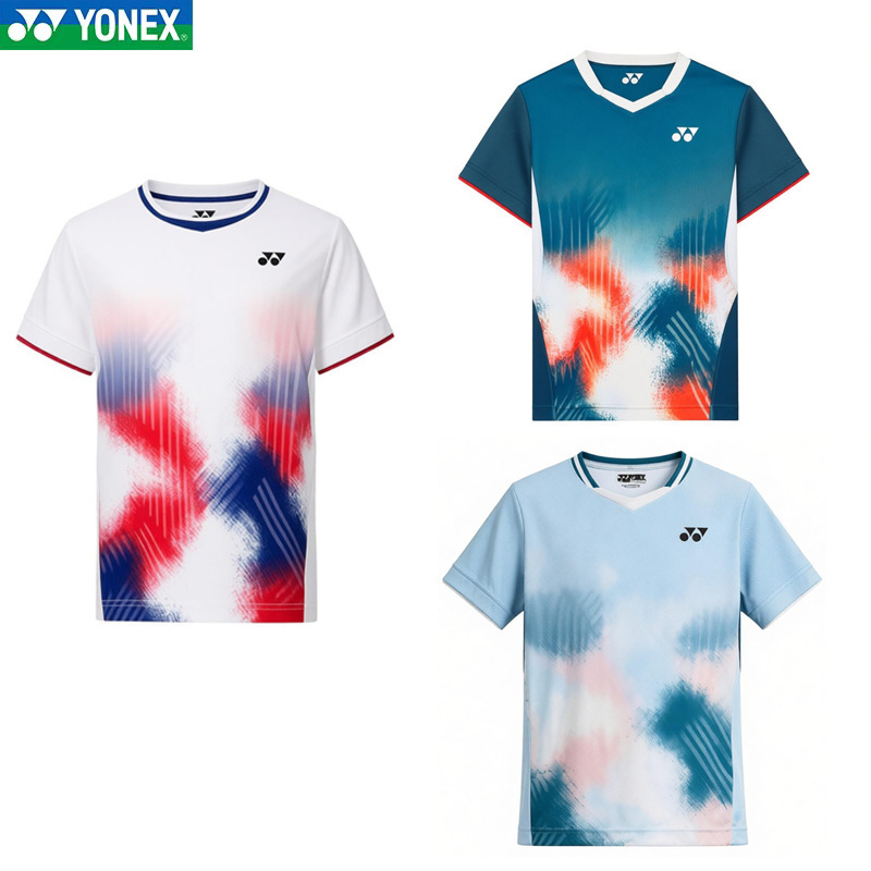 Yonex Badminton Clothing 3100426Bcr Youth and Kidsren's Short-Sleeved Sports T-Shirt Tops for Men and Women