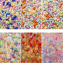 4x6mm亚克力混色花生珠串珠子半成品项链手串手工diy饰品配件配饰