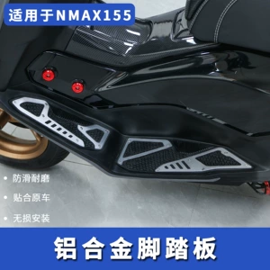 Yamaha Nmax155 üçün rezin sürüşməyən alüminium ərintisi pedallar, ayaq yastıqları