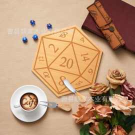 实木六边形数字托盘不规则木餐盘早餐休闲面包披萨板芝士奶酪板