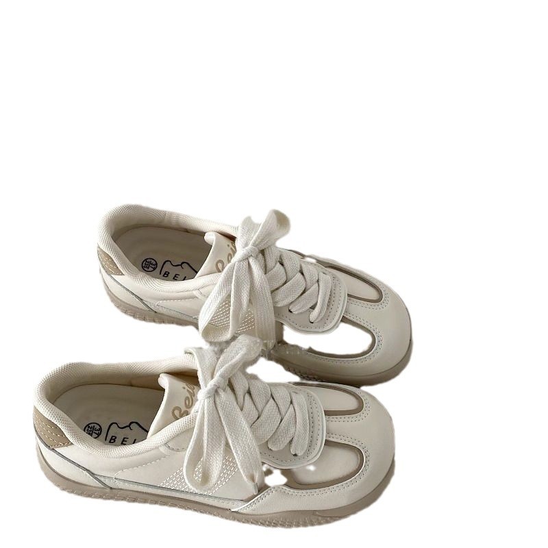 Nicho de diseño de estudiantes rosa de entrenamiento de skate zapatos de mujer otoño 2024 nuevos zapatos deportivos casuales Gump zapatos blancos